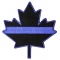Thin Blue Line Canadian Maple Leaf Patch
