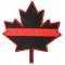 Thin Red Line Canadian Maple Leaf Patch