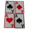 Ace Of Spades Hearts Diamonds and Clubs Novelty Iron on Patches
