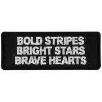 Bold Stripes Bright Stars Brave Hearts Patch Bold Stripes Bright Stars Brave Hearts Patch