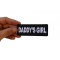 Daddy's Girl Patch shown on hand for size comparison