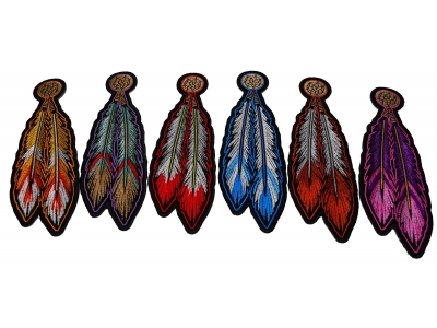 Embroidered Feather Patches | Embroidered Patches