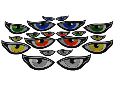 Eye Patches Mega Pack set of 5 colors in 2 sizes each 20 Patches