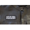 Give me Vodka or Give Me Death Patch, Funny Saying Patches shown on leather vest
