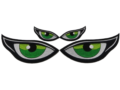 Green Eyes Patches Small and Medium Set