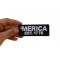 Merica Est 1776 Patch Merica Est 1776 Patriotic Iron on Patch shown on hand for size comparison