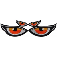Orange Eyes Patches in Small and Medium Set