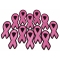 Pack of One Dozen Pink Ribbon Patches in Bulk