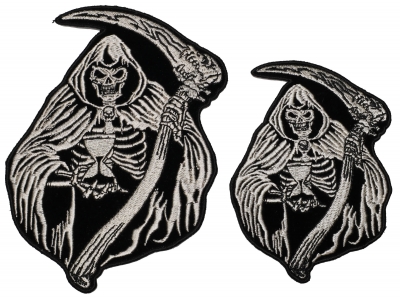 Reaper Skull Small and Medium set of 2 Patches