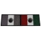Set of 2 Mexican Flag Patches in Color and Gray