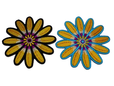Set of 2 Small 3 inch Flower Petal Patches
