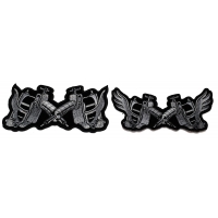 Set of 2 Tattoo Gun Patches with and without wings