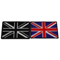 Set of 2 United Kingdom Flags in Color and Black White