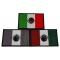 Set of 3 Mexican Flag Patches in different colors