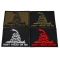 Set of 4 Don't Tread on Me Patches in different colors