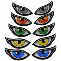 Set of 5 Colored Eye Patches including left and right eyes