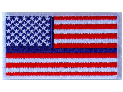 Thin Blue Line RWB American Flag Patch | Embroidered Patches