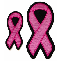 Two Pink Ribbon Patches