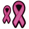 Two Pink Ribbon Patches