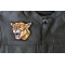 Cougar Patch Cougar Patch - 3.8x4.2 inch - Embroidered Iron on Patch shown on leather vest