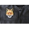 Fox Patch, Cute Animal Patches shown on leather vest