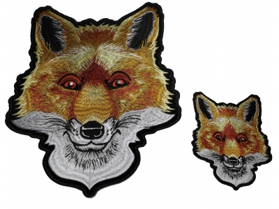 Cute Fox Patches - 2 pack Small and Large