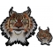 Lynx Cat Patches 2 Pack Small and Large