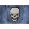 Reflective Skull Patch shown on jeans