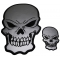 Reflective Skull Patches 2 Pack Small and Large