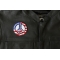US Flag Peace Sign Patch - 3x3 inch - Embroidered Iron on Patch shown on leather vest
