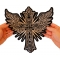 Christian Cross Patch, Large Christian Back Patches shown on hand for size comparison