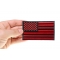 Black And Red American Flag Patch 4 Inch | US Military Veteran Patches Black and Red American Flag Patch 4 Inch shown on hand for size comparison