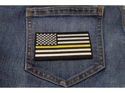 Subdued Yellow Stripe American Flag Patch | US Military Veteran Patches Subdued Yellow Stripe American Flag Patch | US Military Veteran Patches
