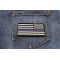 Thin Blue Line American Flag Reversed Patch | Embroidered Patches Thin Blue Line American Flag Reversed Patch shown on jeans