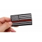 Thin Orange Line American Flag For Search & Rescue | Embroidered Patches Thin Orange Line American Flag For Search & Rescue shown on hand for size comparison