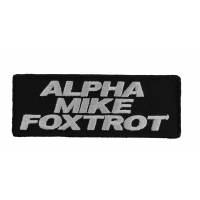 Alpha Mike Foxtrot Patch Adios My Friend | Embroidered Patches Alpha Mike Foxtrot Patch Adios My Friend | Embroidered Patches