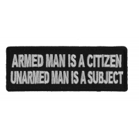 Armed Citizen Unarmed Subject Patch | Embroidered Patches Armed Citizen Unarmed Subject Patch | Embroidered Patches