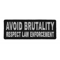 Avoid Brutality Respect Law Enforcement Patch | Embroidered Patches Avoid Brutality Respect Law Enforcement Patch | Embroidered Patches