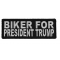 Biker For President Trump Patch