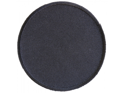 Black 3 Inch Round Blank Patch | Embroidered Patches