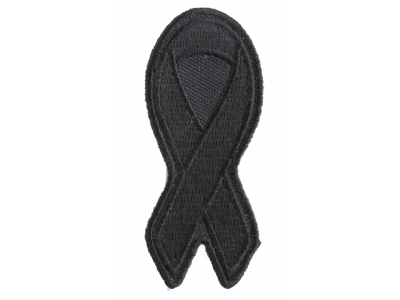 Black Awareness Ribbon Patch For Lost Soldiers