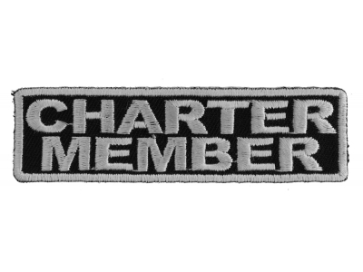 Charter Member Patch White