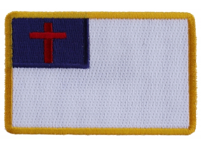 Christian Flag Small Patch | Embroidered Patches