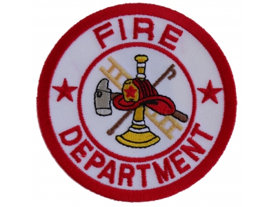 Fire Department Circle Patch | Embroidered Patches