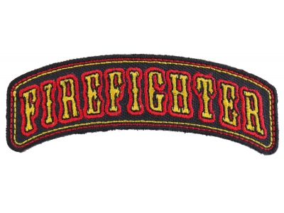 Firefighter Rocker Small Patch | Embroidered Patches