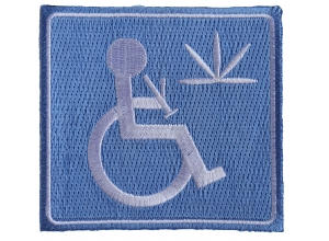 Handicap Stoner With Bong Patch | Embroidered Pot Patches