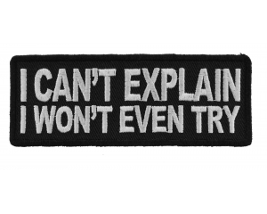 I Can't Explain I Won't Even Try Patch