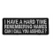 I Have A Hard Time Remembering Names Can I Call You Asshole Patch