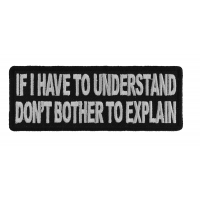 If I Have To Understand Patch If I Have To Understand Patch