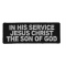 In His Service Jesus Christ Patch